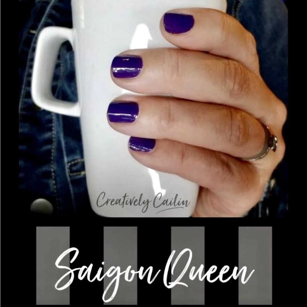 *Retired, HTF*  Color Street: Saigon Queen | Bright Purple Solid Grape Summer - Picture 2 of 9